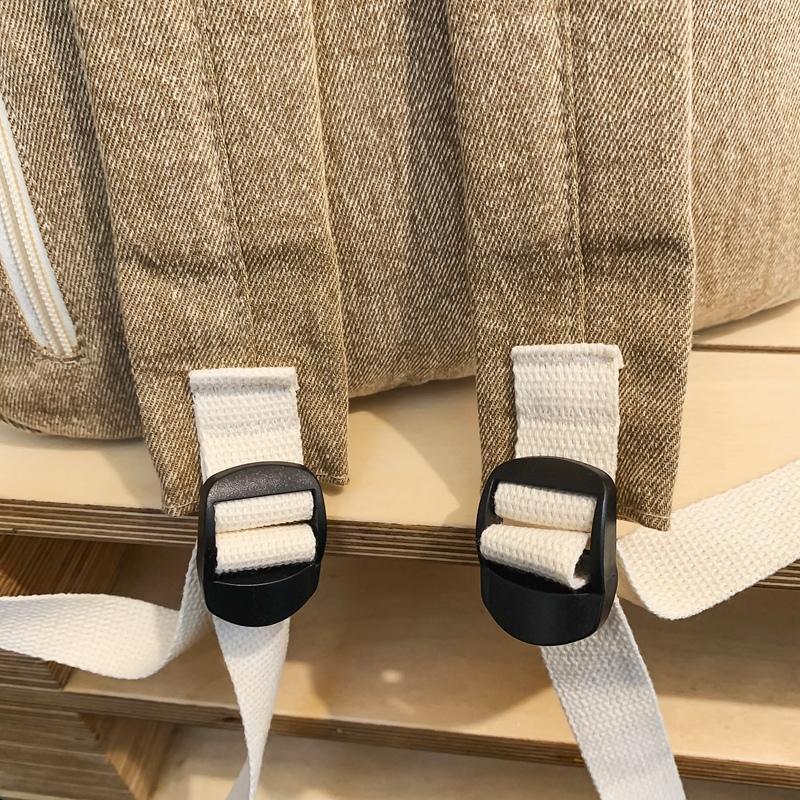 Школьный женский рюкзак в стиле ретро, ​​холст, большая вместимость, студенческий рюкзак