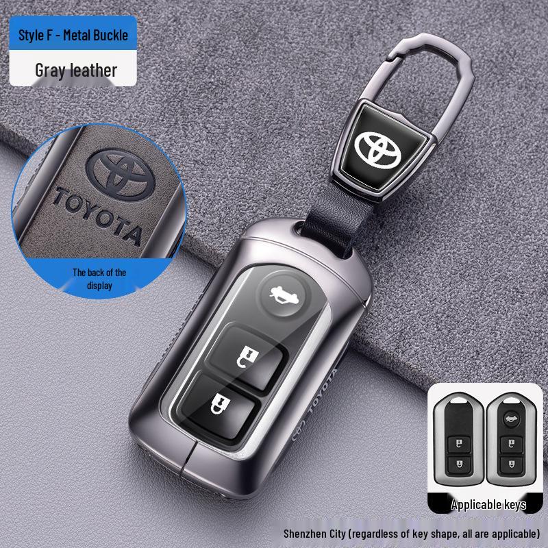 Compatible Key Cover for Toyota Yaris X, Vios FS, Yaris L, and Older Models Remote Controls.