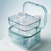Box Sealed Oral Dental Storage Case Denture Bath Box False Teeth Storage Box Teeth Braces Box