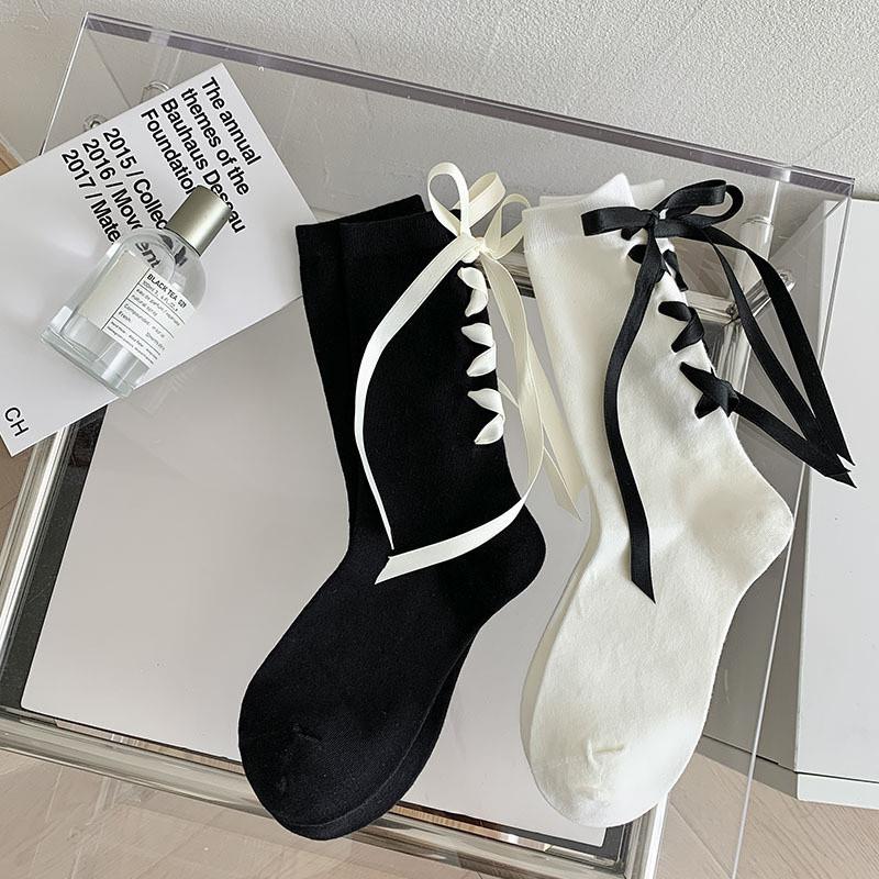 Японские носки JK Heel Strap Bow Socks универсальны для детей весной и осенью. Милый и девичий стиль.