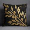 Черное золото узор крутая серия подушка подарок украшение для дома и офиса подушка для спальни диван автомобиль наволочка
