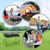 Outdoor Folding Table Adjustable Lightweight Camping Lifting Table Ultralight Rectangular Table for Picnic Camping Trip Beach BB