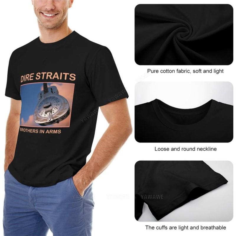 man summer tshirt for boys Dire Straits TShirt plain tshirt t shirt man cute clothes mens t shirts pack new men cotton tshirt