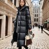 Пуховик женский высокого класса женская зимняя одежда длинный корейский вариант пуховик с капюшоном зимняя куртка на утином пуху
