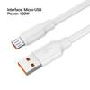 Кабель для передачи данных Высокая зарядка 120 Вт Микроток Быстрый USB Кабель для зарядки мобильного телефона