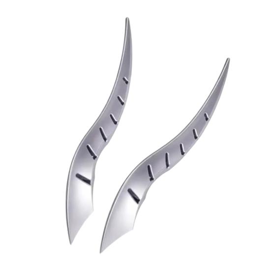 1 Pair Car Dragon Horn Decoration Personalized Vehicle Modifications 3D Horns Sticker Ornament for SUV Sedan Hatchback