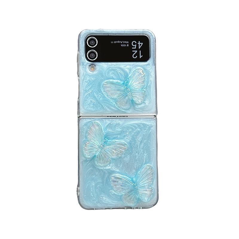 Новый складной чехол Zflip6 для Samsung Zflod5 Flip Цветной капельный клей W24flip Бант