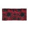 Gothic Rose Beach Towel, Dark Floral Goth Design, Soft Pool Blanket for Beach & Vacation