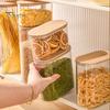 Герметичный контейнер для хранения продуктов, герметичная банка с крышкой, большая емкость, не содержит BPA, складная конструкция, прозрачная банка для хранения сухих продуктов питания