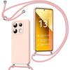 Case - E.F.CONNECTION - for Xiaomi Redmi Note 13 5G - Shockproof Protection - Adjustable Cord - Pink