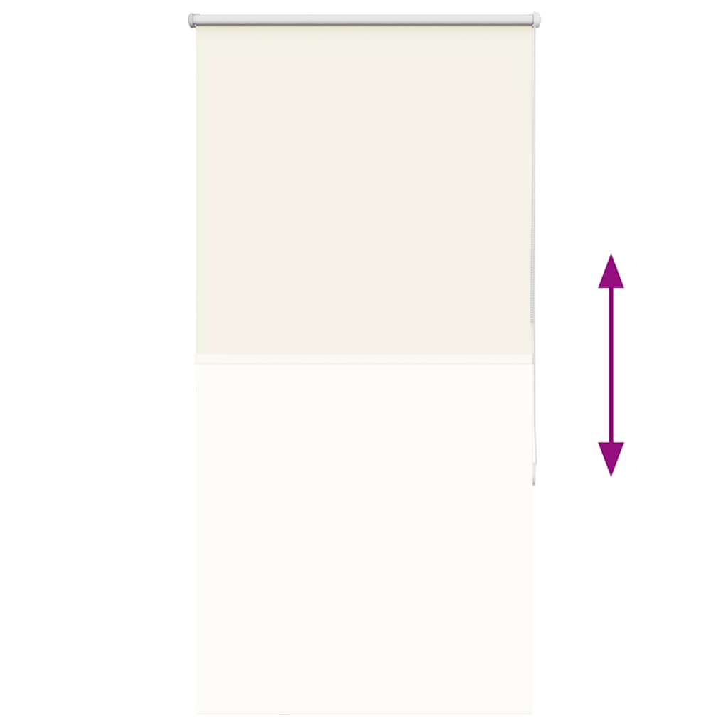 Roleta Zaciemniająca Off White 75X130 Cm Szerokość Tkaniny