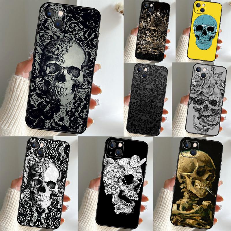 Gothic Skull Cover For OnePlus 13R 15 13 13T 12 12R 10T 11 10 Pro OnePlus Nord 5 CE 3 4 Lite N20 N30 Case