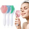Щетка для мытья лица, женские мягкие волосы для удаления черных точек, глубокая очистка пор, мытье грязи, артефакты для очищения лица
