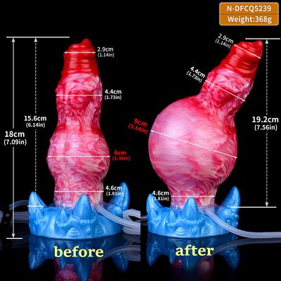 Надувной силиконовый сквирт-дилдо - реалистичный пенис с собачьим узлом для женщин - водонепроницаемая игрушка для удовольствия для взрослых