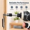 2pcs Rapid Switching Square Socket Adapter 1/4 Inch Hex Drill Bit Adapter  For Impact Drivers