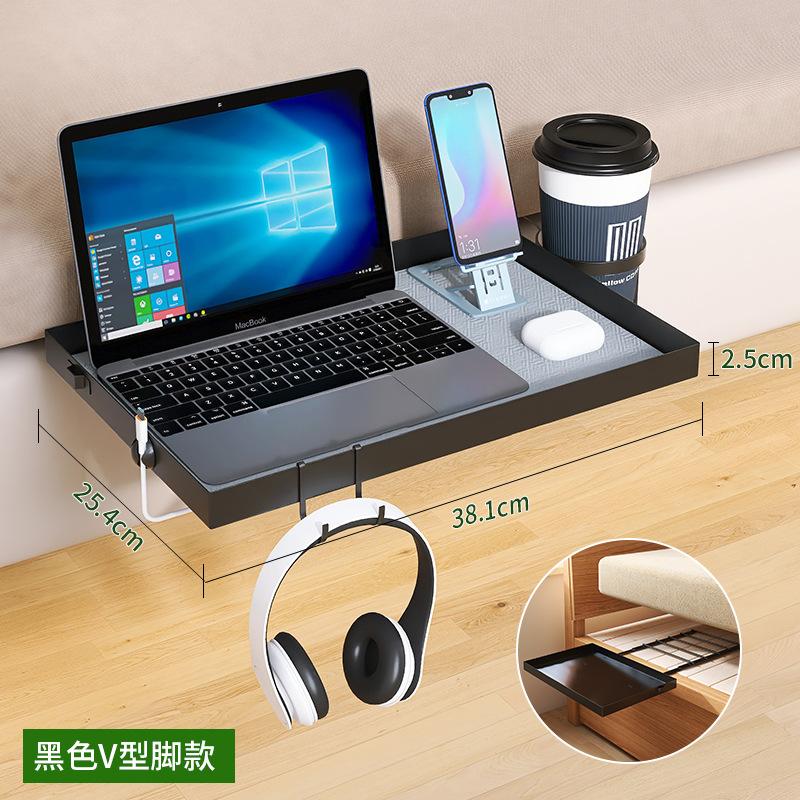 Student dormitory Bedroom Bedside rack No punching Adjustable bed Suspended storage board table Baffle bedside table