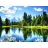5d алмазная живопись Новое поступление Снежная гора озеро пейзаж полная алмазная мозаика пейзаж рукоделие домашний декор