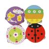 Music Toys Tambourine Cartoon Pattern Kids Bell Drum Children Hand Drum  Baby Gifts