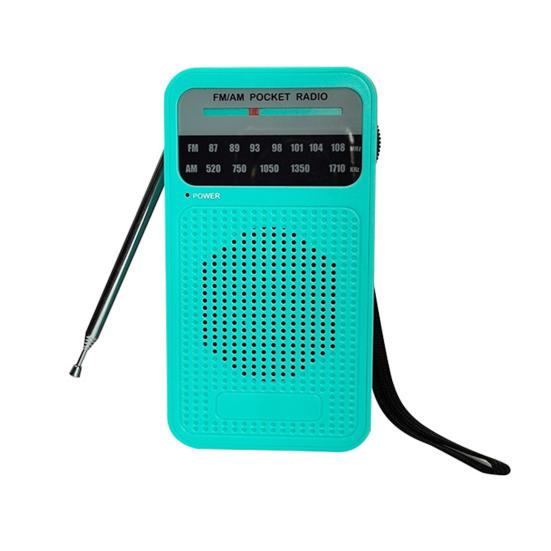 Портативное AM/FM-радио с динамиком, чистым стереозвуком, портативное радио на батарейках с разъемом для наушников 3,5 мм