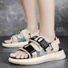 FashionSummer Shoes Men‘s Sandals Soft Cloth Summer Holiday Men Beach Sandals Flat Non-slip Dual-use Footwear Lightweight Outdoor Shoes