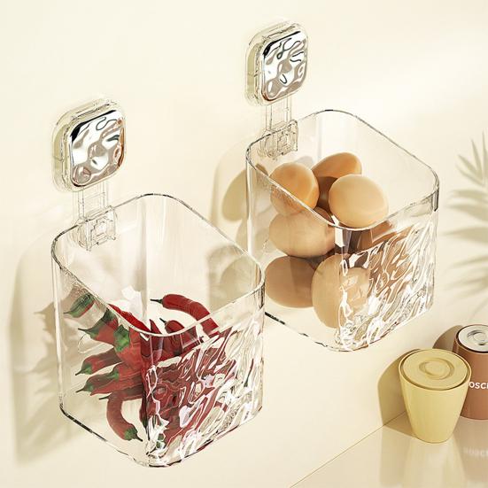 Wall Mount Storage Rack with Hooks Modern Drain Holes No Drill Strong Load Bearing Bathroom Kitchen Supplies Sundries Holder Shelf Organizer