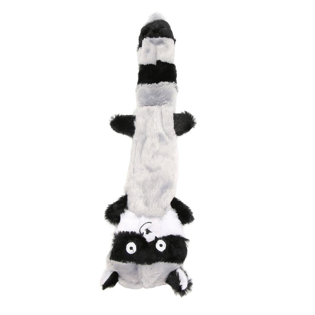 Игрушки для собак с пищащим енотом, устойчивые к укусам, безопасные плюшевые игрушки для прорезывания зубов у собак, товары для животных, серые