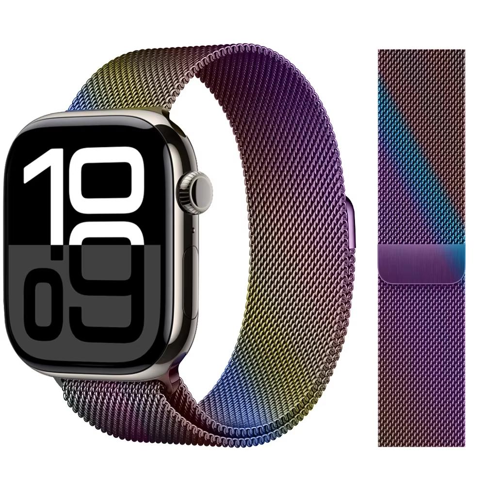 Strap For Apple Watch Band 46mm 44mm 45mm 40mm 42mm 41mm 49mm Milanese Loop correa Bracelet iWatch Series 11 10 Ultra 2 9 8 SE 3