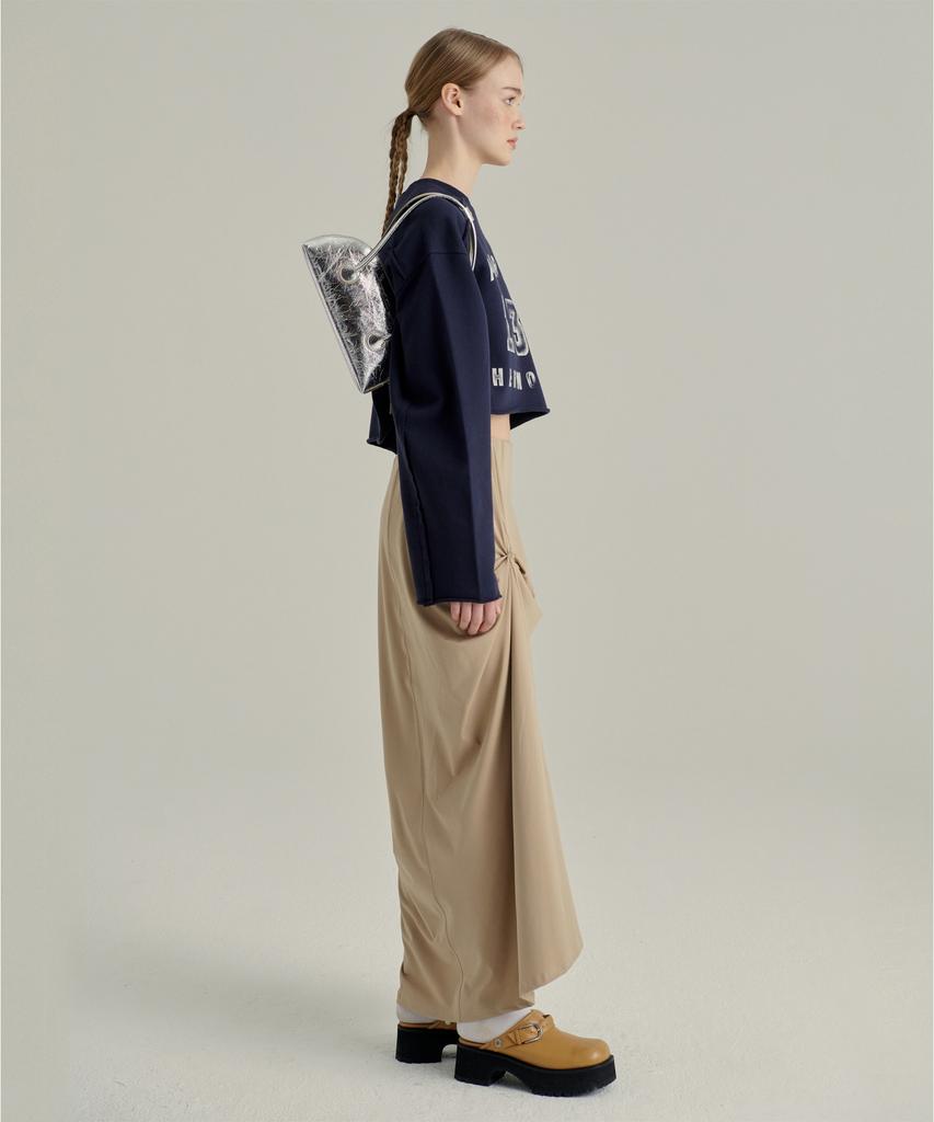 Margesherwood Bessette Shoulder + Strap - Silver Crinkle