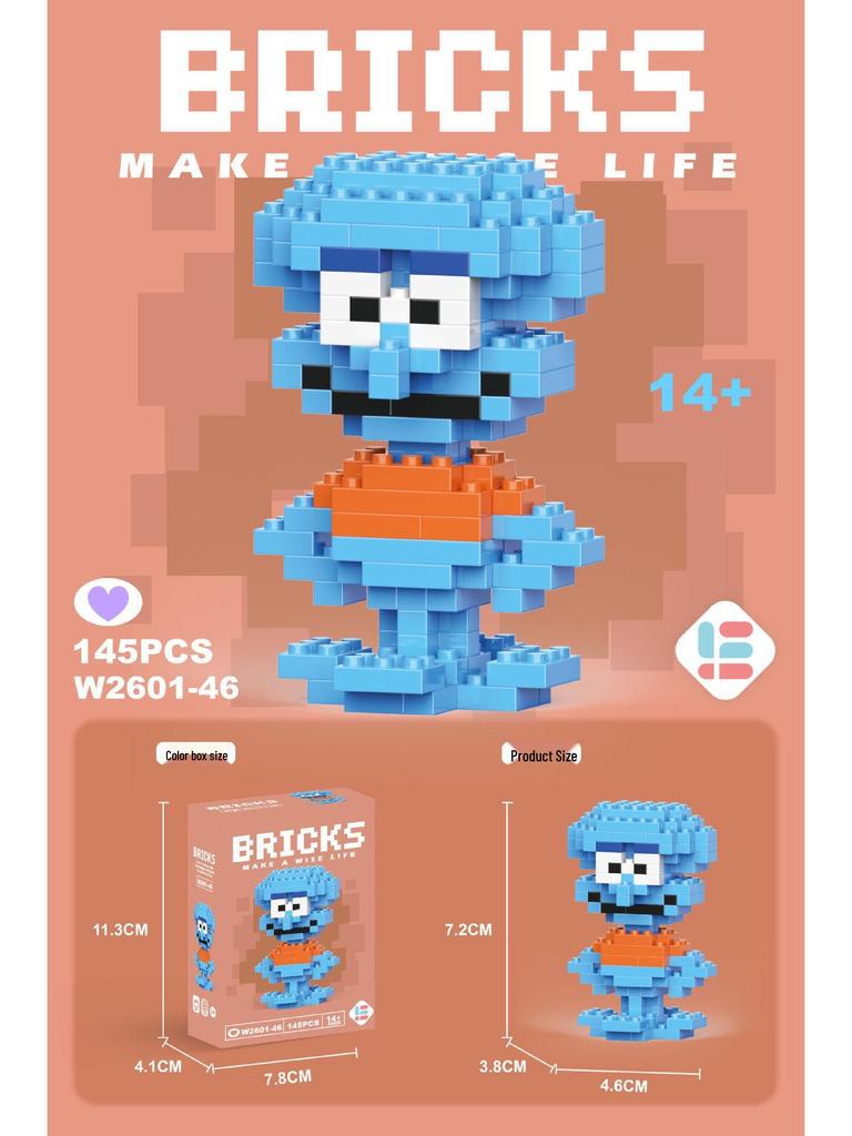 Совместимые с Lego микро строительные блоки мультяшные фигурки - детские развивающие настольные игрушки