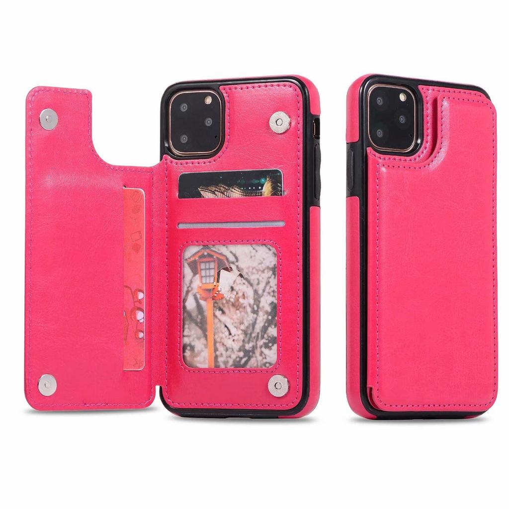 Leather Wallet Case Flip Cover for iPhone 16 15 14 13 12 11 Pro Max 8 7+ XR XSMAX Samsung S25 S24 S23 S22 S21 S20 Plus S23FE A55 A14 A54 A53