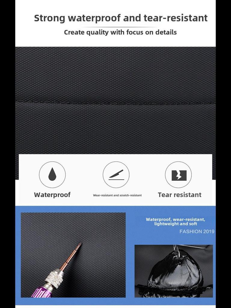 Мужской дорожный деловой рюкзак — высококачественная, вместительная, водонепроницаемая, модная сумка через плечо для поездок на работу и работы с компьютером.