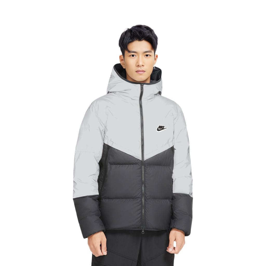Nike Пуховик Зимний Мужской Черно-серый CZ1493-010