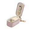 Mini Portable Jewelry Box with Keychain Earrings Necklace Ring Storage Box Velvet Travel Organizer Jewelry Case Hanging
