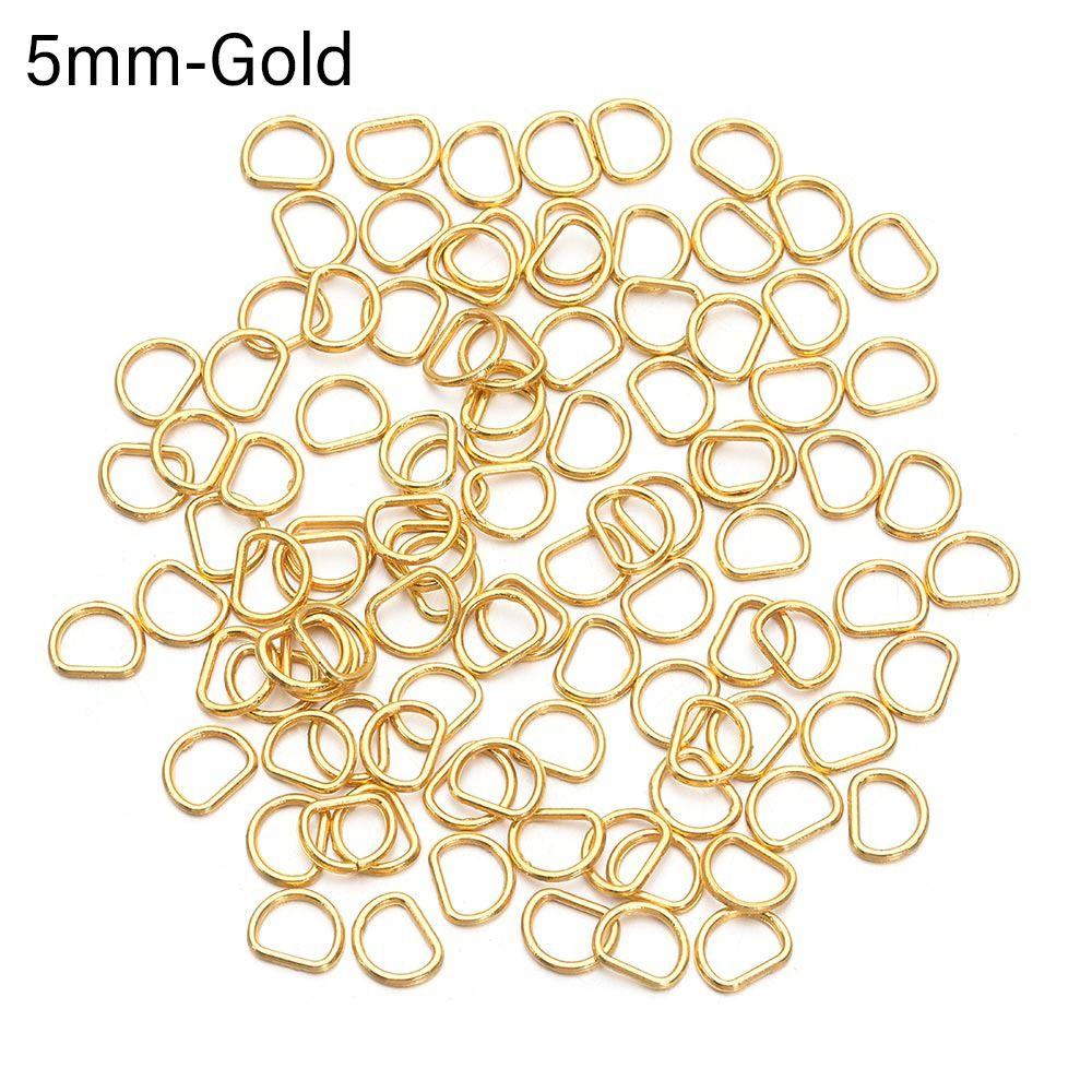 4мм/5мм Мягкие игрушки Мини Сверхмаленькая D-пряжка Сделай сам Куклы Пряжки Аксессуары для кукольных сумок Пуговицы для ремня