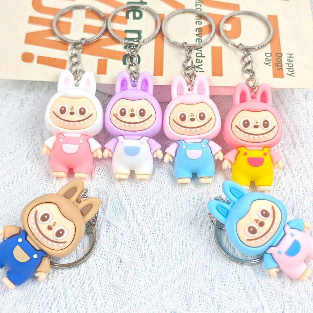 Creative Cartoon Labfabric Keychain Cute Doll Car Pendant Keychain Gift Bag Pendant