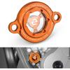 Orange Transparent Oil Filtrar Cover Compatible with KTM 250 SX-F/250 XC-F 2013-2023 350 SX-F/350 XC-F 2011-2023 450EXCF/500EXCF 2017-2023 See
