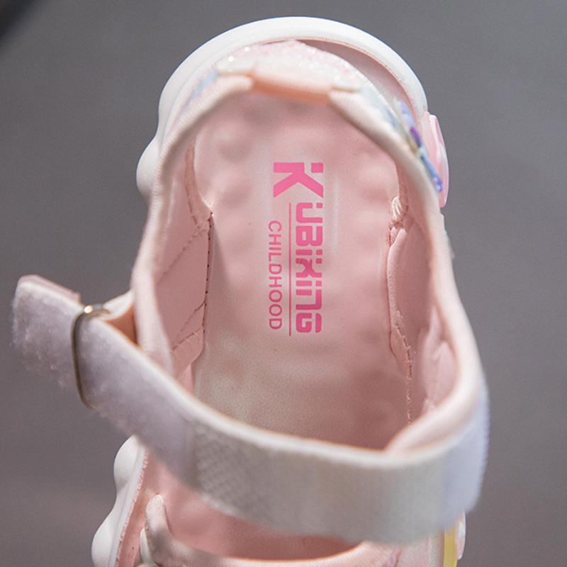 Solid Soft Bottom Princess Sandals for Girls Korean Style Summer Children's Casual Sandals