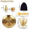 6 In 1 Metal Incense Burner Brass Incense Holder Palo Santo Holder Sage Holder Incense Tray Ash Catcher Home Decor