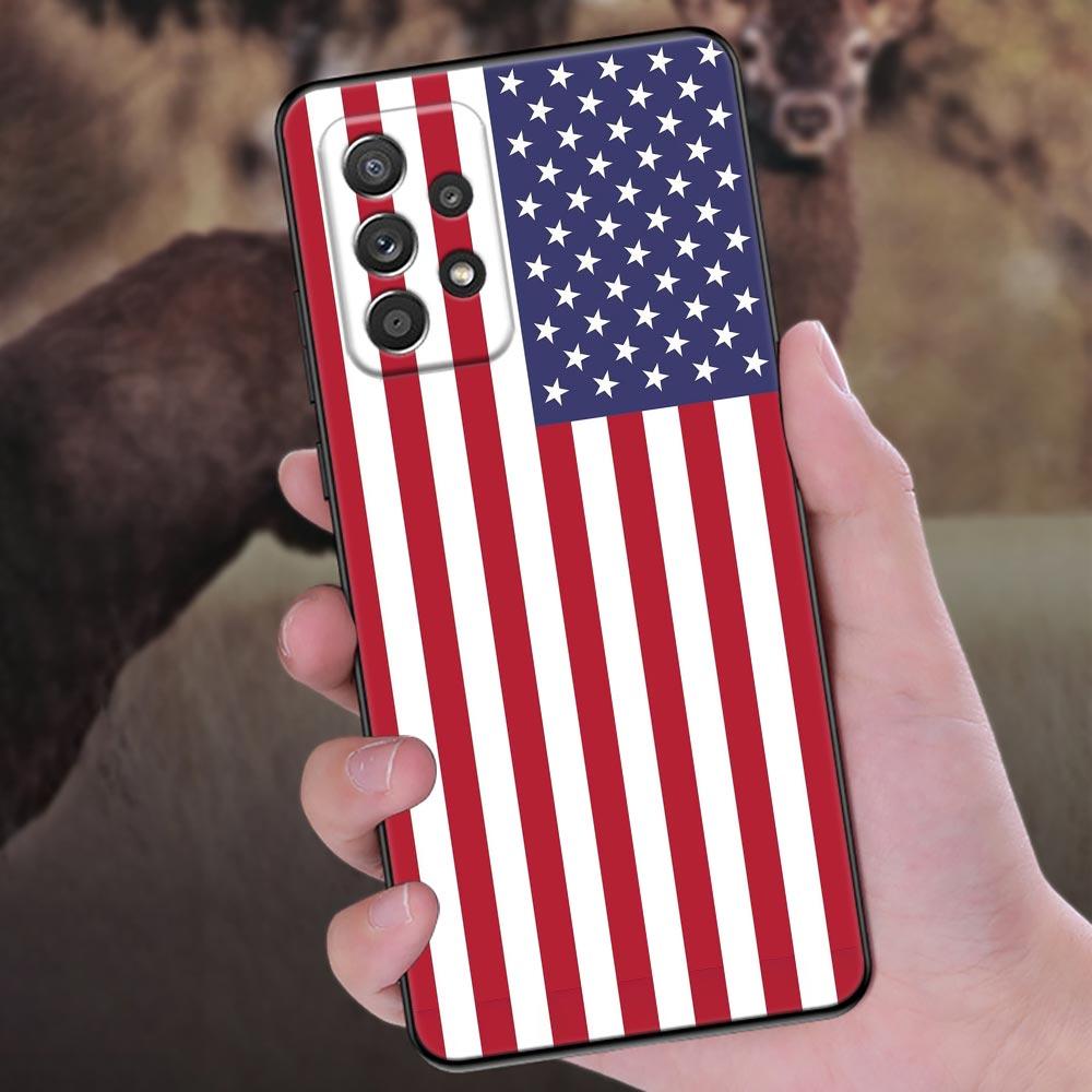 Американский флаг США со звездами Чехол для телефона для Samsung Galaxy A57 A56 A37 A55 A36 A26 A54 A52 A35 A34 A25 A17 A16 A15 A07 A06 Мягкая крышка