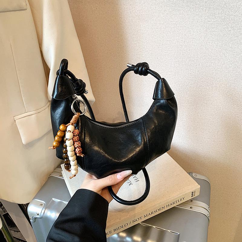 Сумка-пельмень для поездок на работу женская 2025 осень новая модная модная сумка через плечо плиссированная свободная сумка-мессенджер