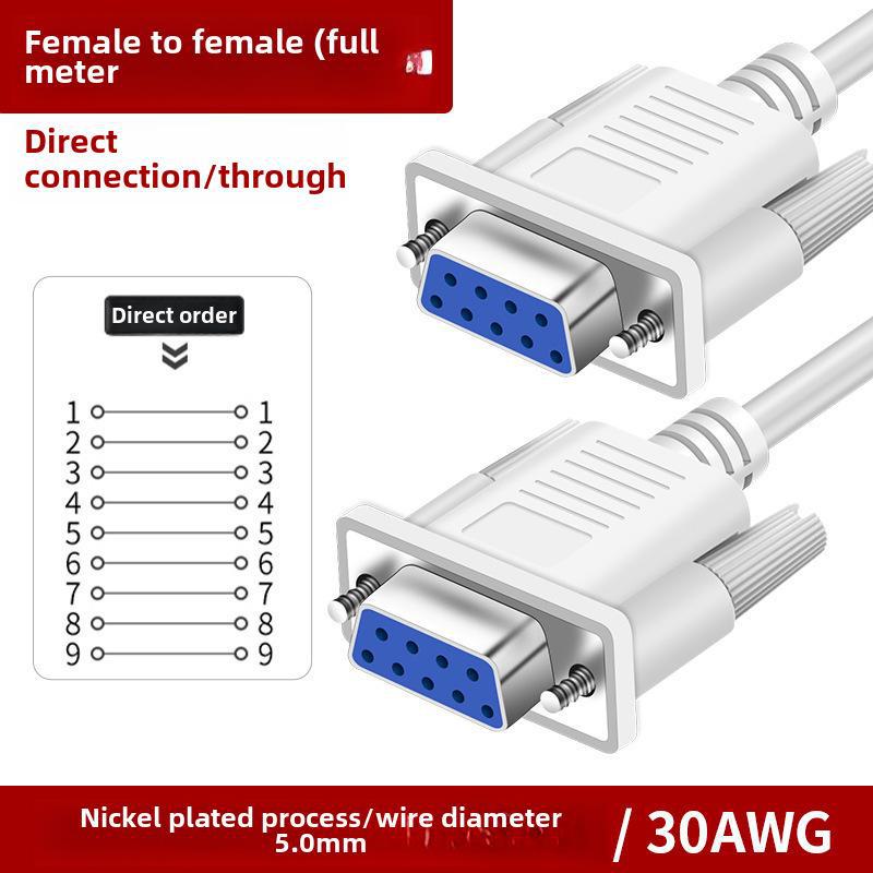 Последовательный удлинительный кабель RS232 DB9 «папа-мама», доступен в длинах 1,5 м, 3 м, 5 м