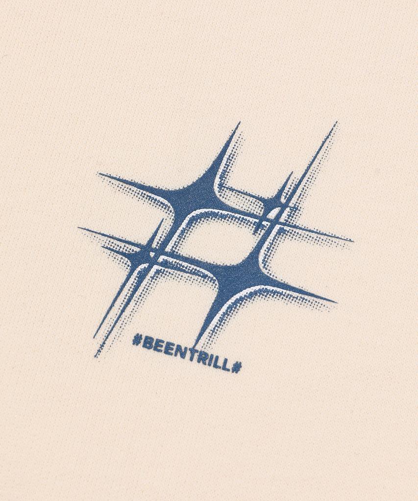 Женская укороченная толстовка на молнии Beentrill Newyork со звездой и хэштегом (Масло)