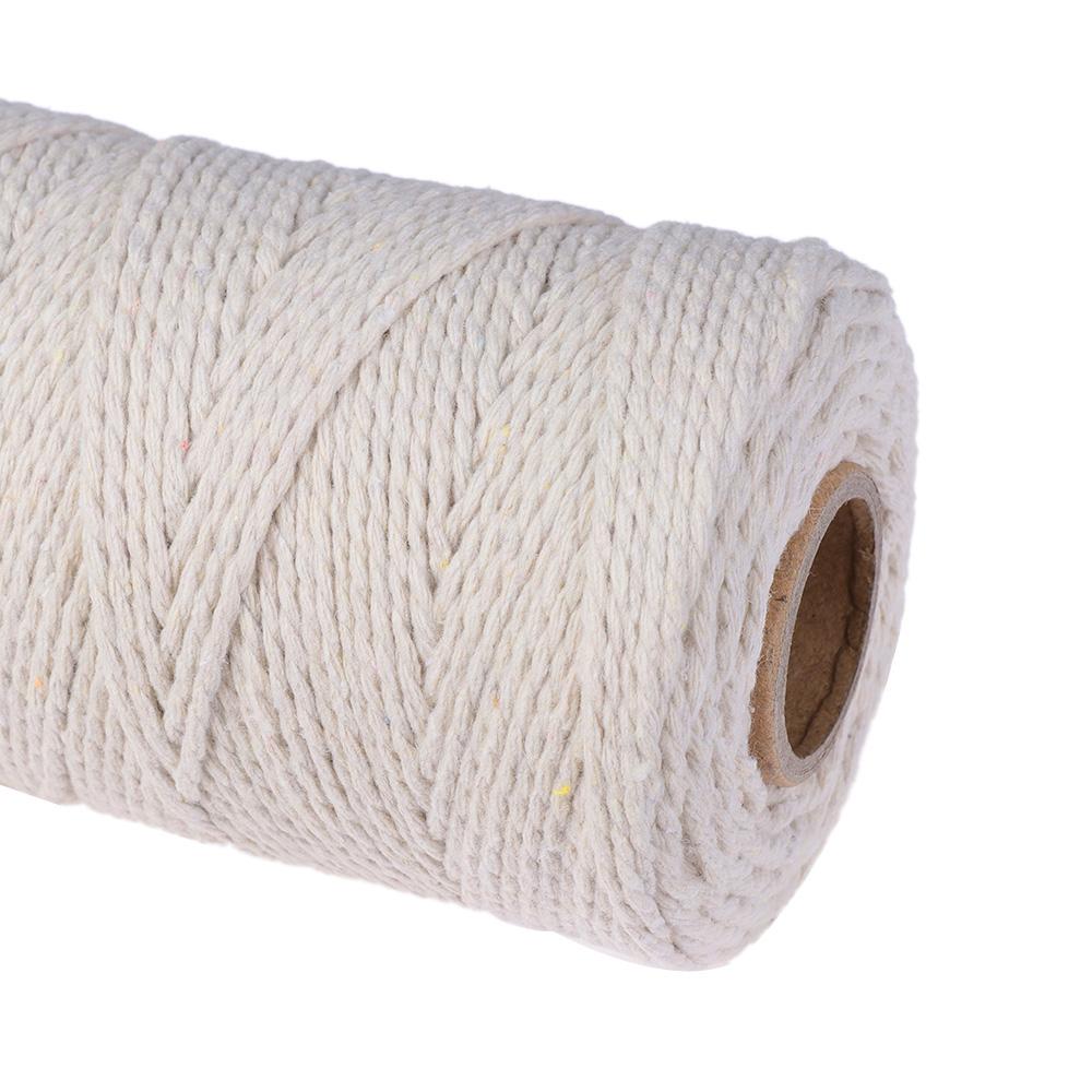 Twisted Home Decor Christmas Sewing Cords DIY Rope 100% Natural Beige Cotton Twine String