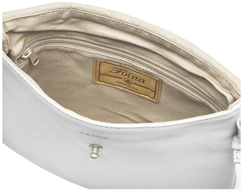 Мягкая гладкая сумка через плечо Мягкая гладкая светло-серая [Forna] женская (L15)