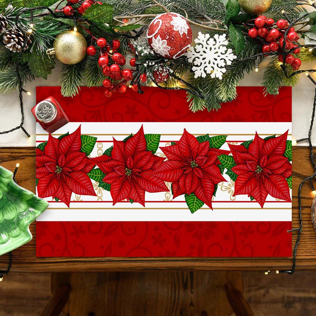 Christmas Placemats Cartoon Party Insulation Dining Table Christmas Atmosphere Placemats