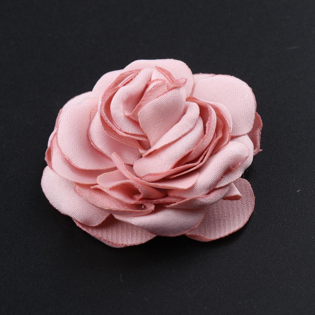 5CM Large Fabric Flower with Burned Edge for Jewelry, Clothing, Headwear, Hair Clips & Decorative Accessories