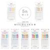 ZEBRA Маркер Mild Liner 5 Мягких Флуоресцентных Цветов WKT7-5C-N