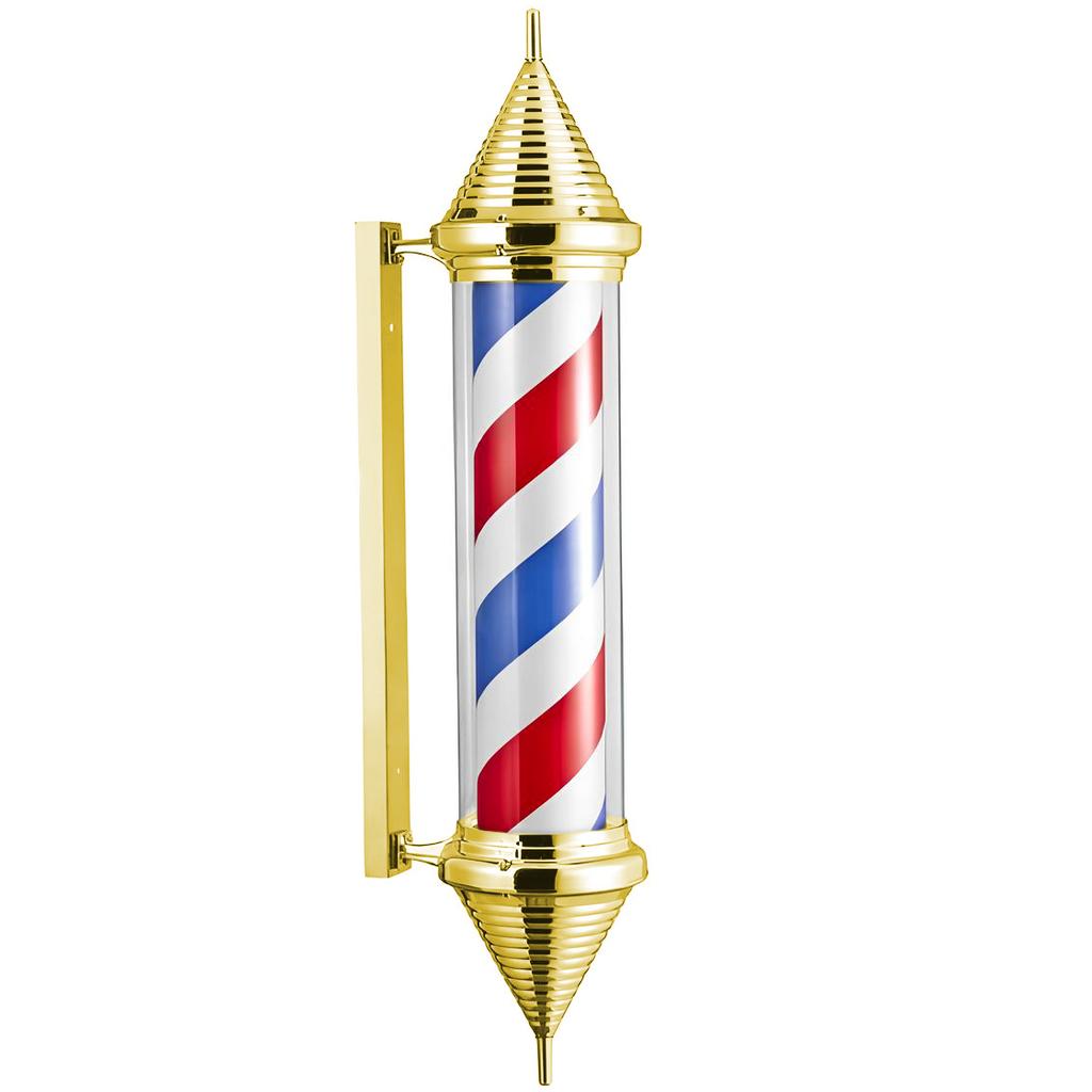 Ceiling Post Led Lamp Barberska Barberski Barber Sign Advertising Salon 103cm