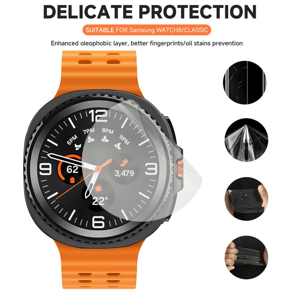 5 шт. Гидрогелевая пленка для Samsung Galaxy Watch 8 Classic 46 мм 40 мм 44 мм Защитная пленка Протектор для Galaxy Watch 7 Ultra 47 мм