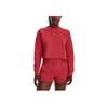 Under Armour Solid Color Crew Neck Long Sleeve T-Shirt Women Tops Red 1378650-638